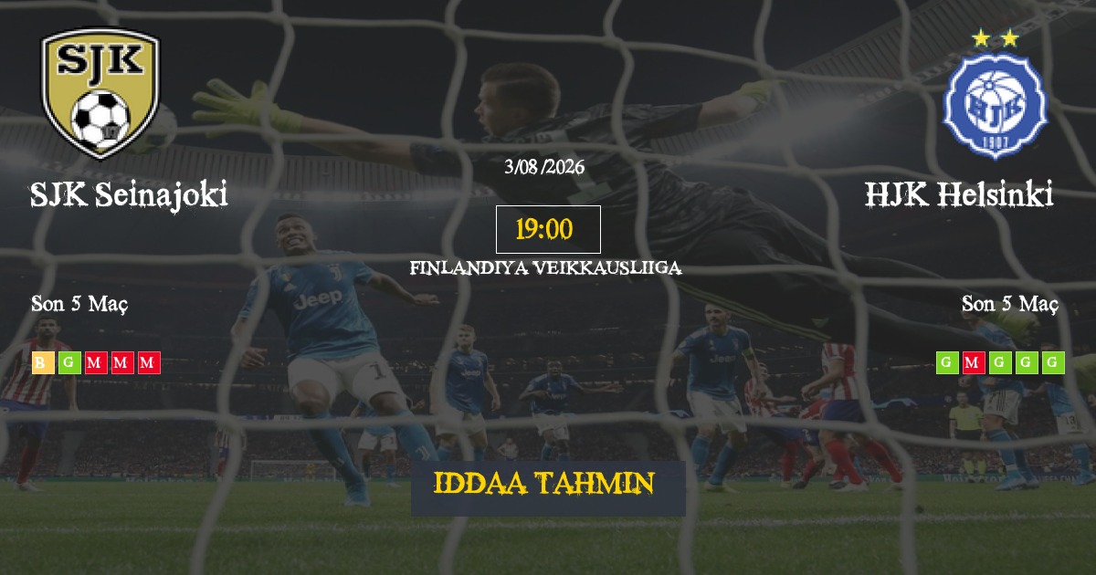 SJK Seinajoki HJK Helsinki İddaa Maç Tahmini 03 Ağustos 2026