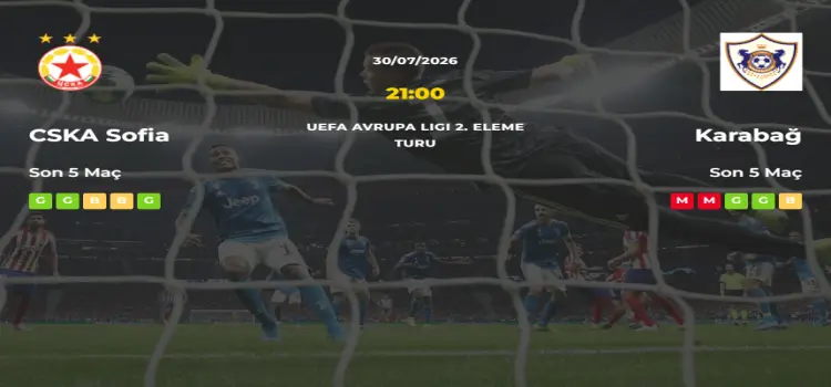 CSKA Sofia Karabağ İddaa Maç Tahmini 30 Temmuz 2026
