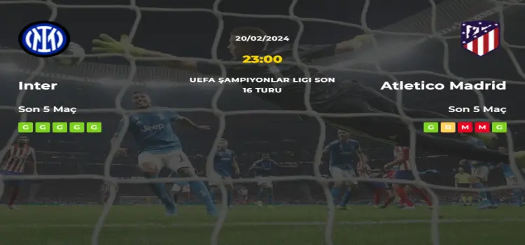 Inter Atletico Madrid İddaa Maç Tahmini 20 Şubat 2024