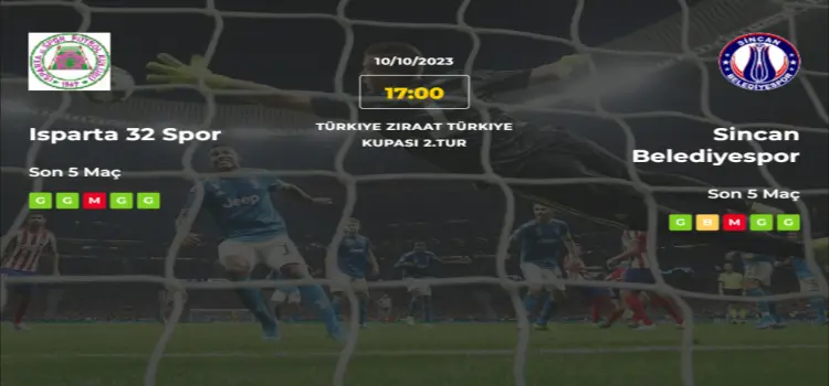 Isparta Sincan Belediyespor İddaa Maç Tahmini 10 Ekim 2023