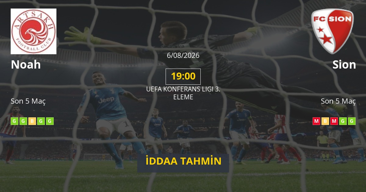 Noah Sion İddaa Maç Tahmini 06 Ağustos 2026