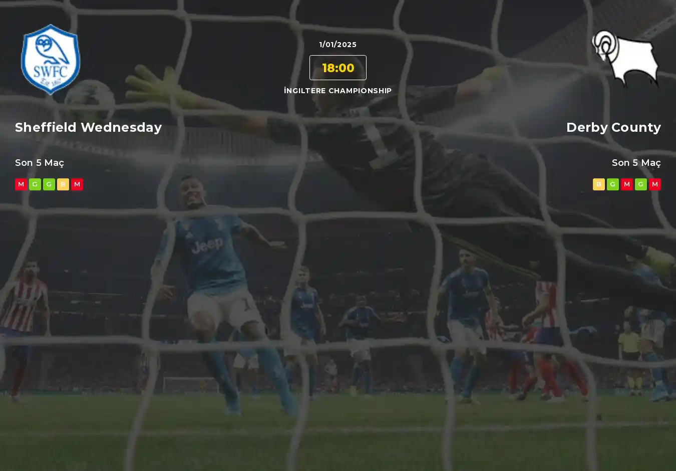 Sheffield Wednesday Derby County İddaa Maç Tahmini 01 Ocak 2025