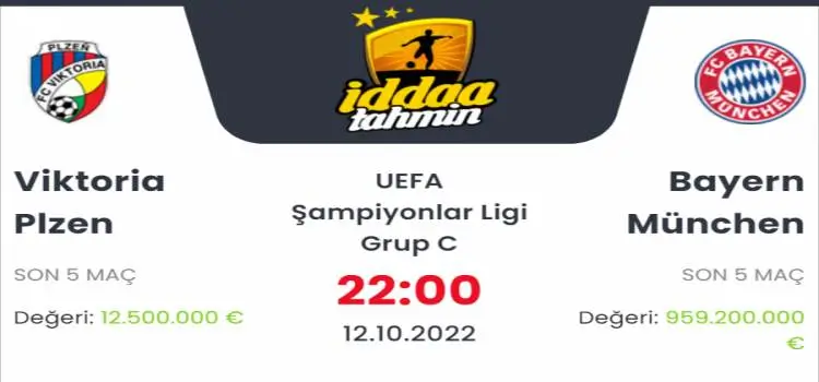 Viktoria Plzen Bayern Münich İddaa Maç Tahmini 12 Ekim 2022