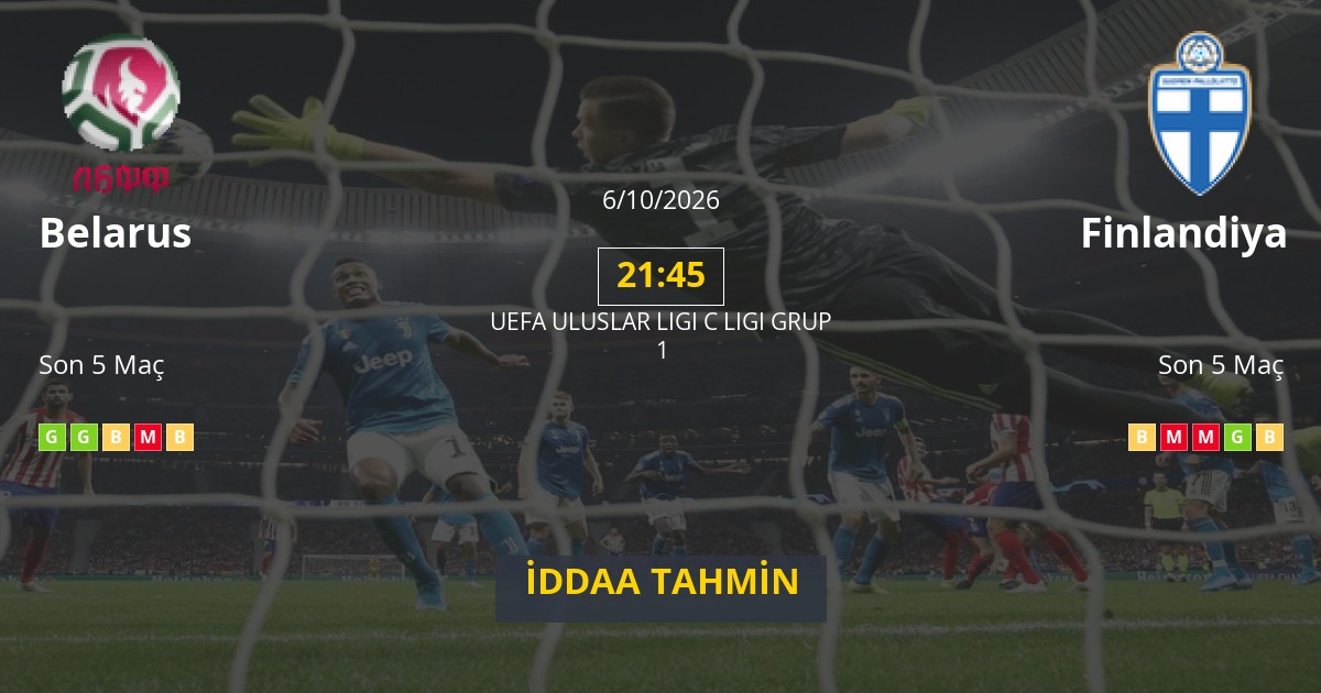 Belarus Finlandiya İddaa Maç Tahmini 06 Ekim 2026