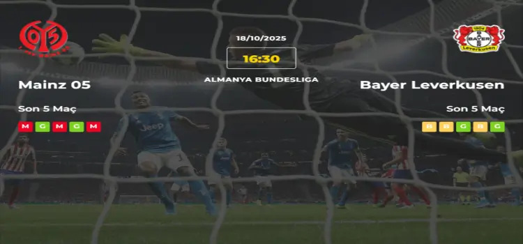 Mainz Bayer Leverkusen İddaa Maç Tahmini 18 Ekim 2025