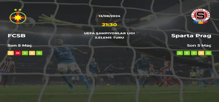 FCSB Sparta Prag İddaa Maç Tahmini 13 Ağustos 2024