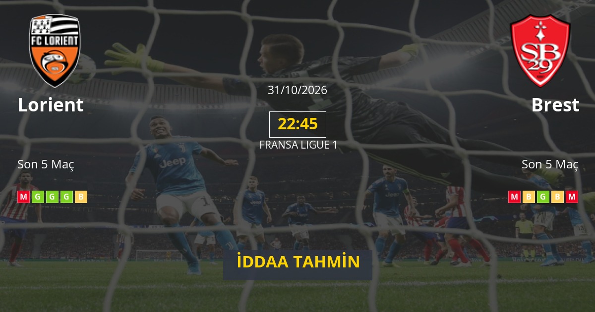 Lorient Brest İddaa Maç Tahmini 31 Ekim 2026