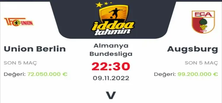 Union Berlin Augsburg İddaa Maç Tahmini 9 Kasım 2022