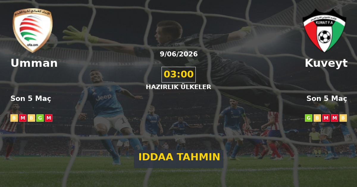 Umman Kuveyt İddaa Maç Tahmini 09 Haziran 2026