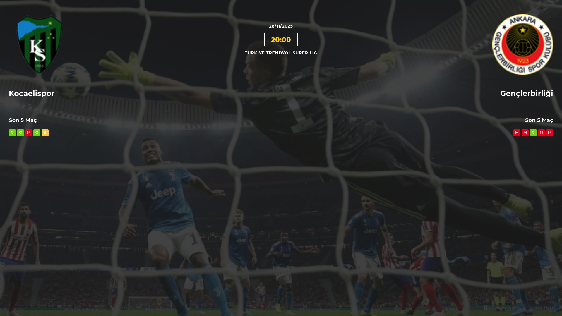 Kocaelispor Gençlerbirliği İddaa Maç Tahmini 28 Kasım 2025