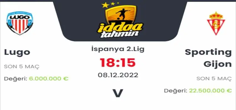 Lugo Sporting Gijon İddaa Maç Tahmini 8 Aralık 2022