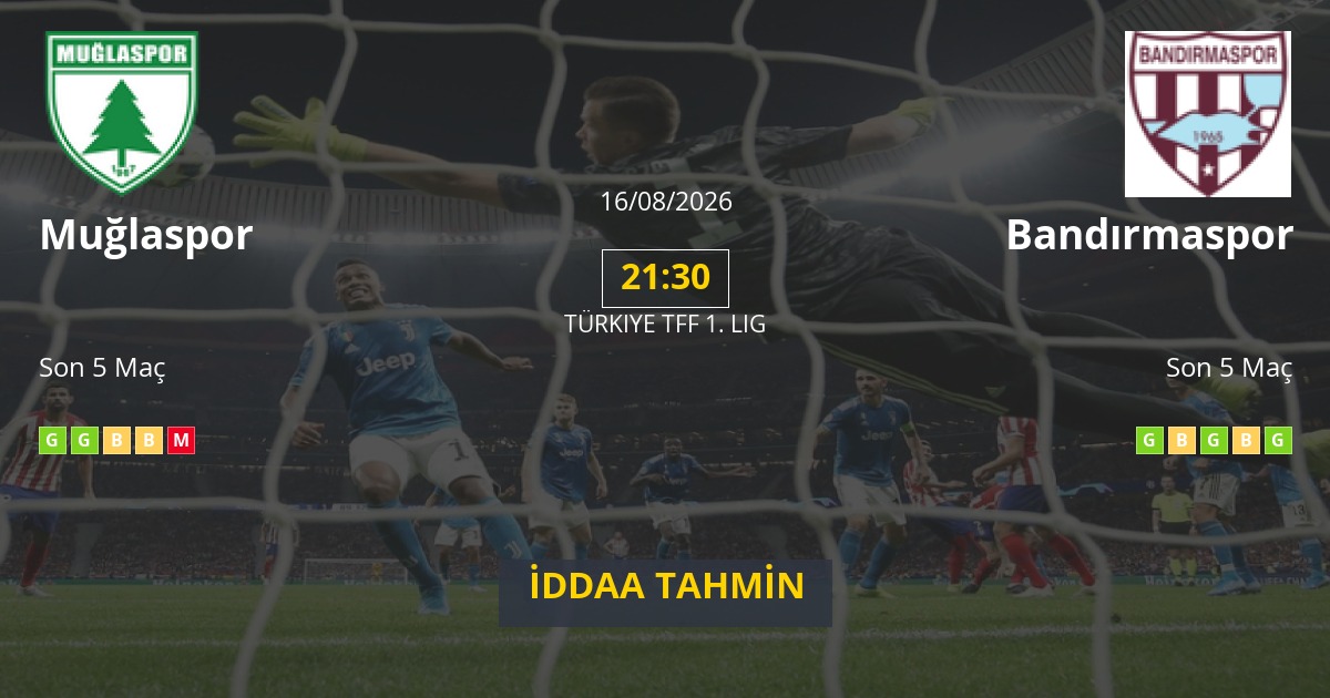 Muğlaspor Bandırmaspor İddaa Maç Tahmini 16 Ağustos 2026