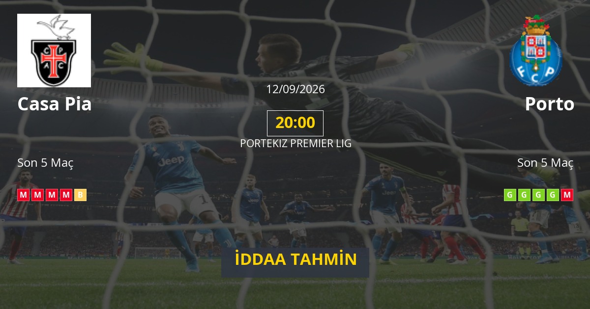 Casa Pia Porto İddaa Maç Tahmini 12 Eylül 2026