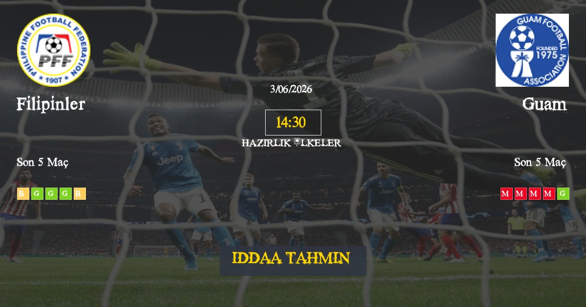 Filipinler Guam İddaa Maç Tahmini 03 Haziran 2026