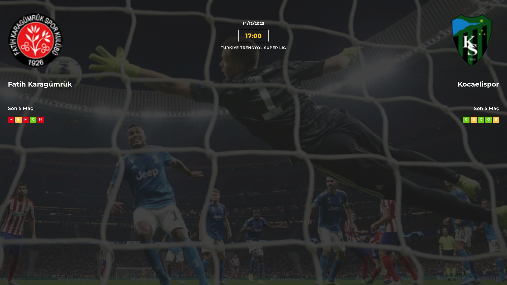 Fatih Karagümrük Kocaelispor İddaa Maç Tahmini 14 Aralık 2025