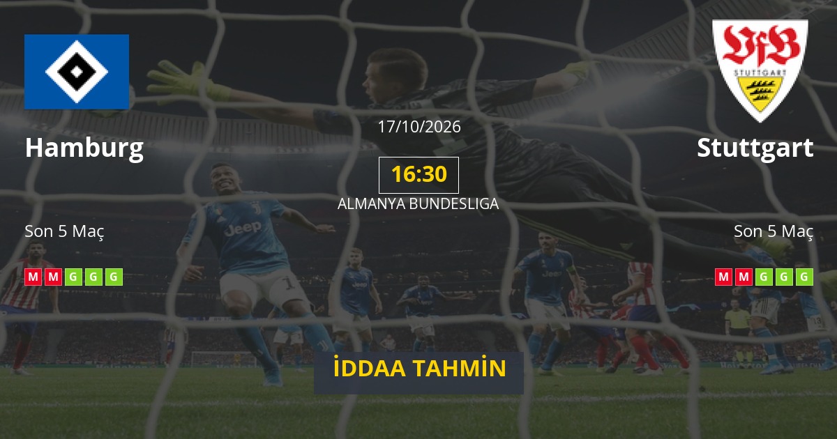 Hamburg Stuttgart İddaa Maç Tahmini 17 Ekim 2026