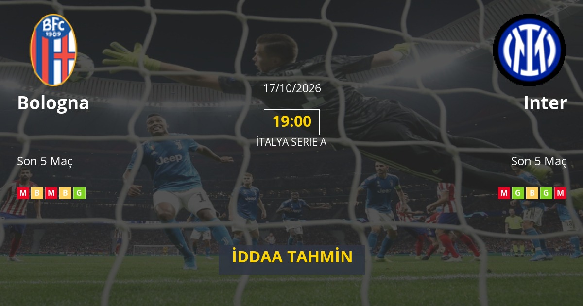 Bologna Inter İddaa Maç Tahmini 17 Ekim 2026