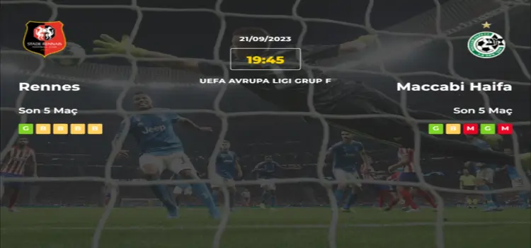 Rennes Maccabi Haifa İddaa Maç Tahmini 21 Eylül 2023