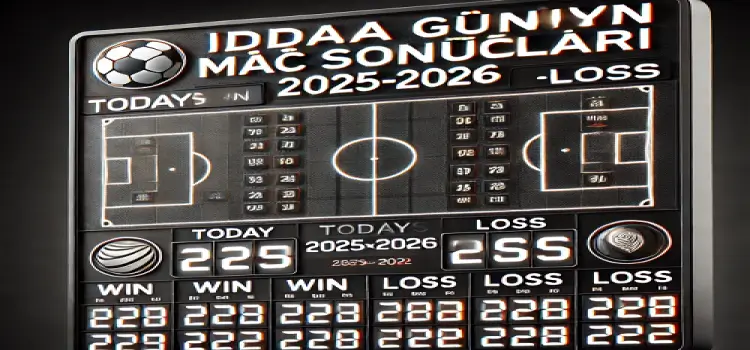 İddaa Günün Maç Sonuçları 2025-2026
