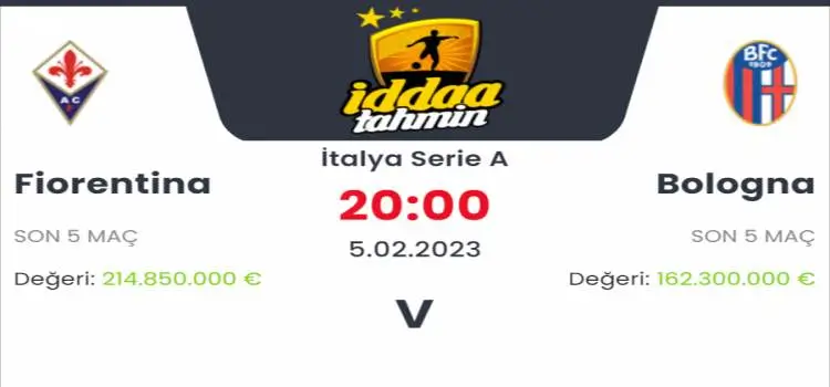 Fiorentina Bologna İddaa Maç Tahmini 5 Şubat 2023