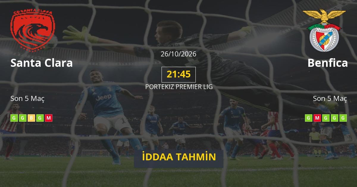 Santa Clara Benfica İddaa Maç Tahmini 26 Ekim 2026