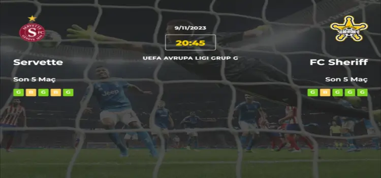Servette Sheriff İddaa Maç Tahmini 9 Kasım 2023