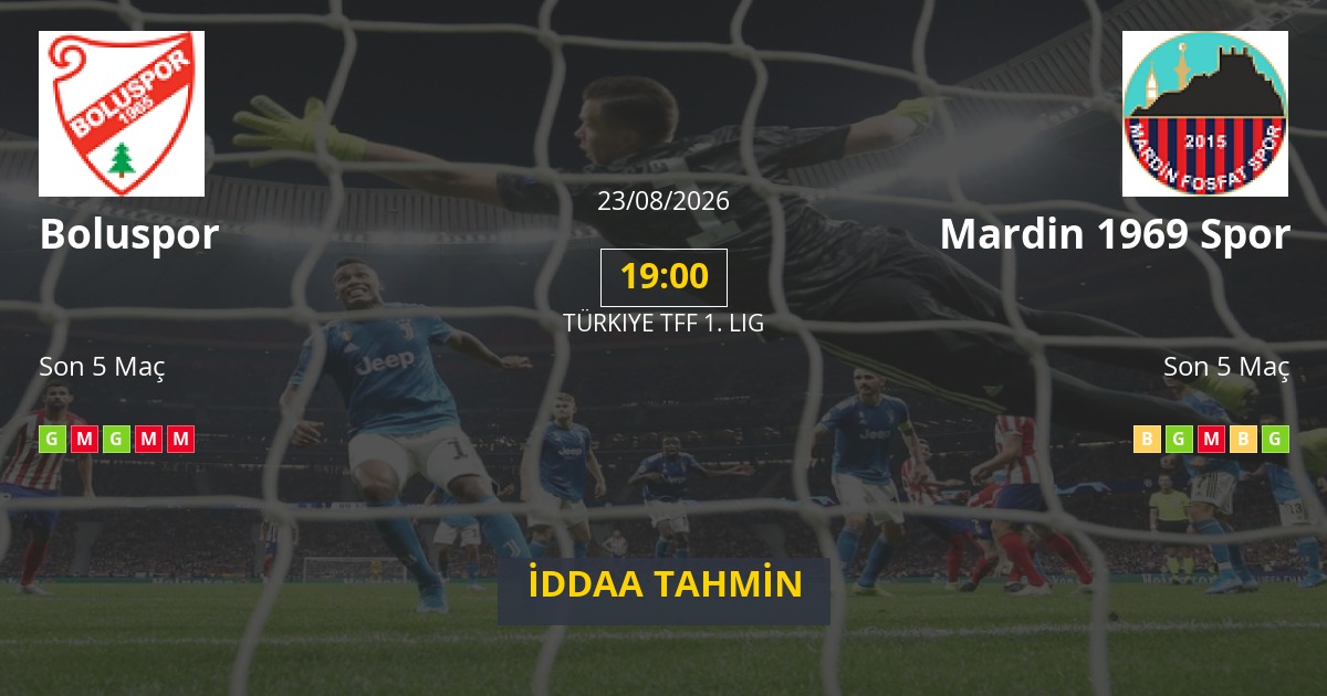 Boluspor Mardin 1969 Spor İddaa Maç Tahmini 23 Ağustos 2026