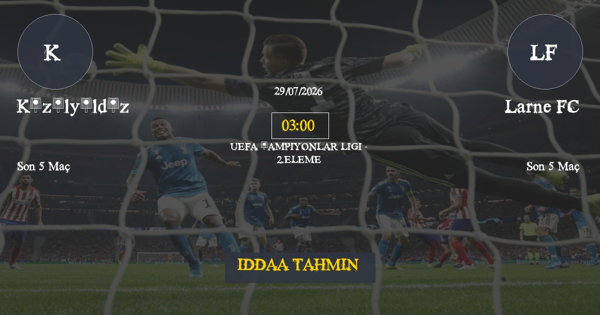 Kızılyıldız Larne FC İddaa Maç Tahmini 29 Temmuz 2026
