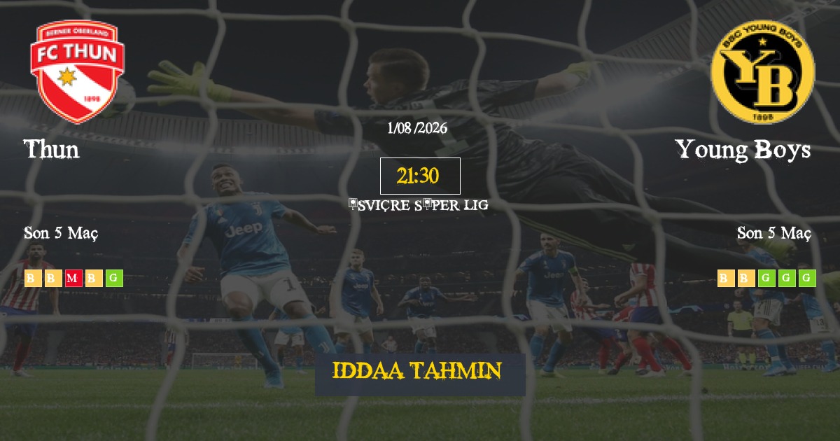Thun Young Boys İddaa Maç Tahmini 01 Ağustos 2026