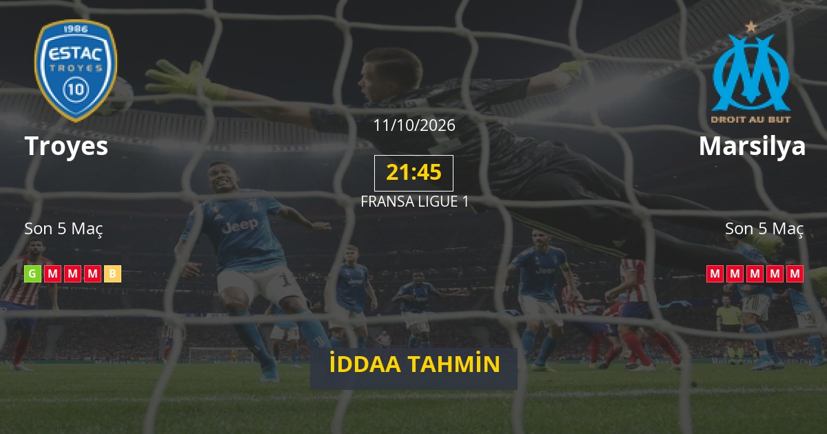 Troyes Marsilya İddaa Maç Tahmini 11 Ekim 2026