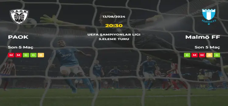 Paok Malmö İddaa Maç Tahmini 13 Ağustos 2024