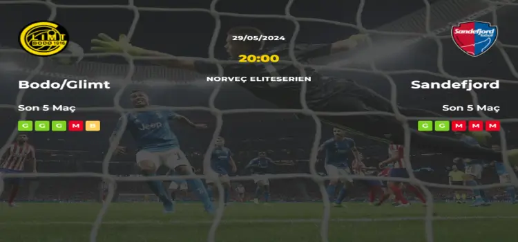 Bodo Glimt Sandefjord İddaa Maç Tahmini 29 Mayıs 2024