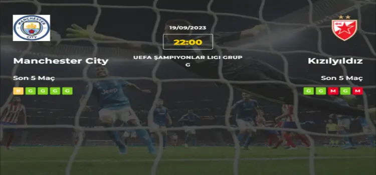 Manchester City Kızılyıldız İddaa Maç Tahmini 19 Eylül 2023