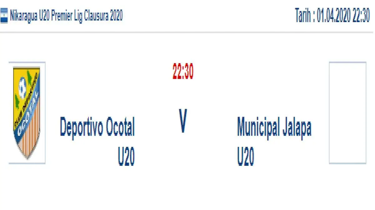 Deportivo Ocotal Municipal Jalapa İddaa ve Maç Tahmini 1 Nisan 2020