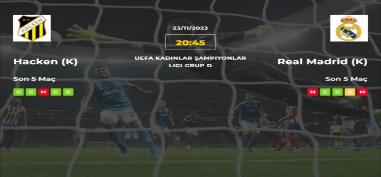 Hacken Real Madrid İddaa Maç Tahmini 23 Kasım 2023