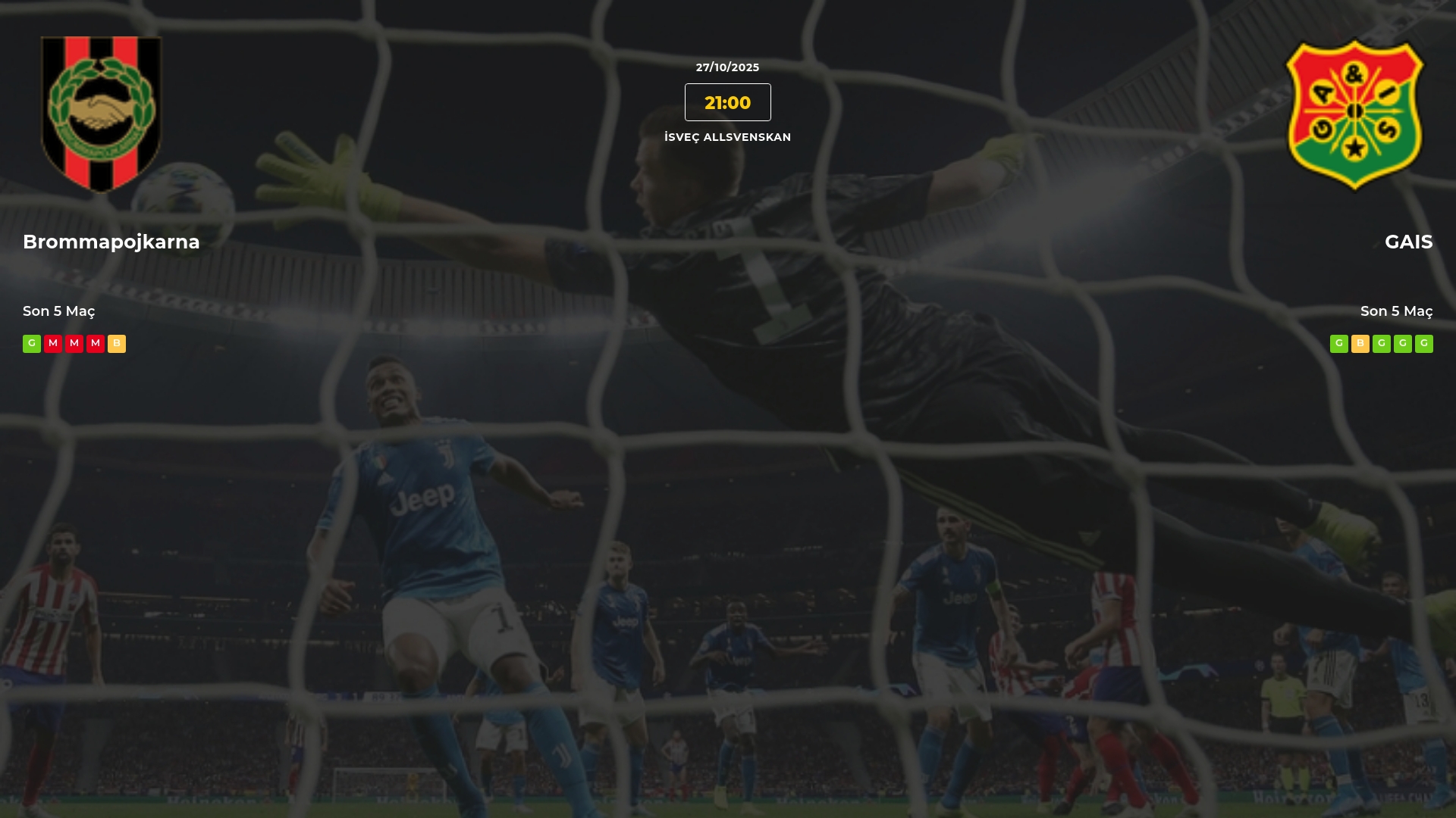 Brommapojkarna GAIS İddaa Maç Tahmini 27 Ekim 2025