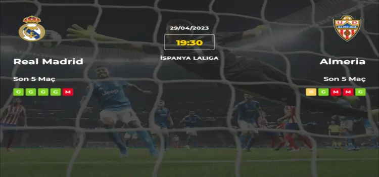 Real Madrid Almeria İddaa Maç Tahmini 29 Nisan 2023