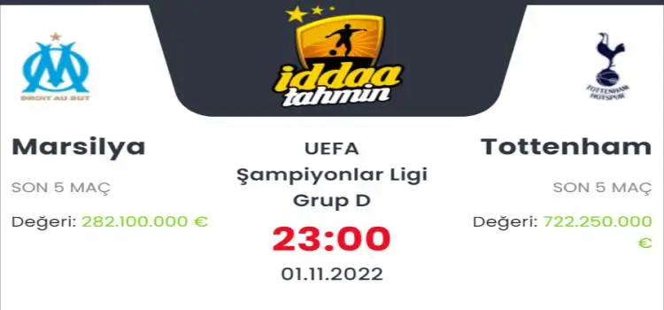 Marsilya Tottenham İddaa Maç Tahmini 1 Kasım 2022