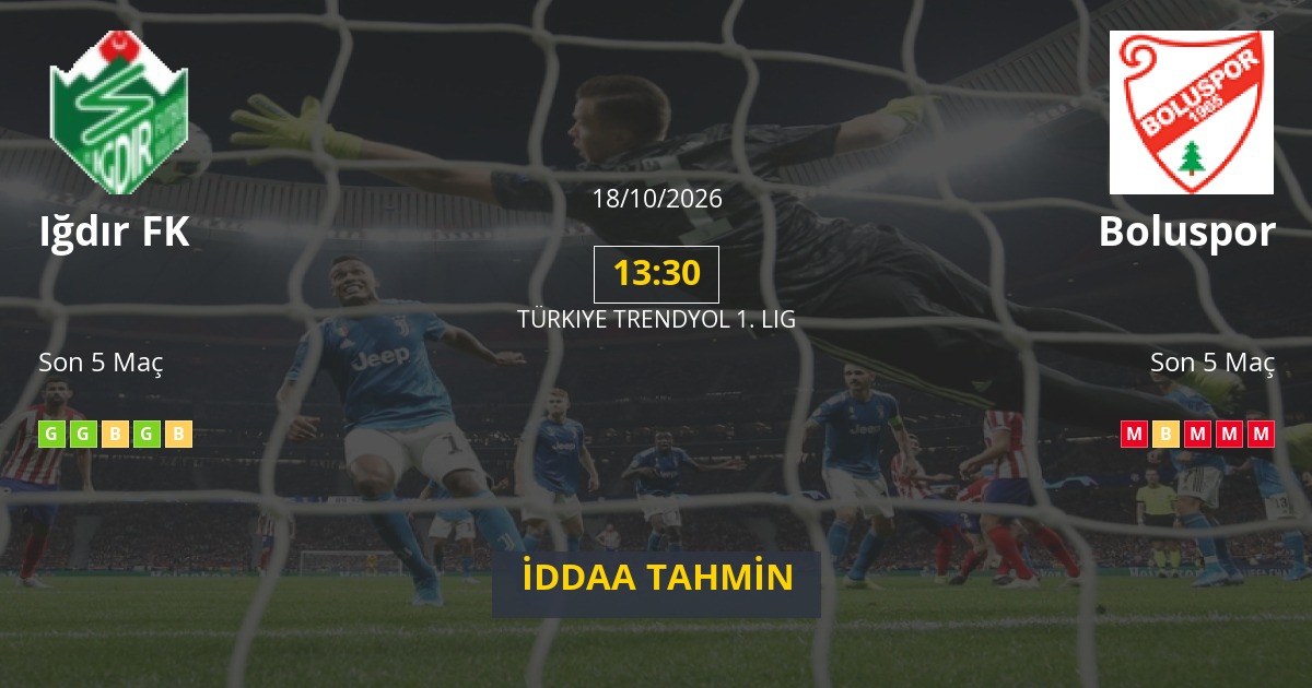 Iğdır FK Boluspor İddaa Maç Tahmini 18 Ekim 2026