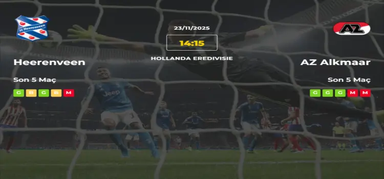 Heerenveen AZ Alkmaar İddaa Maç Tahmini 23 Kasım 2025