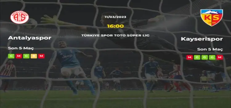 Antalyaspor Kayserispor İddaa Maç Tahmini 11 Mart 2023
