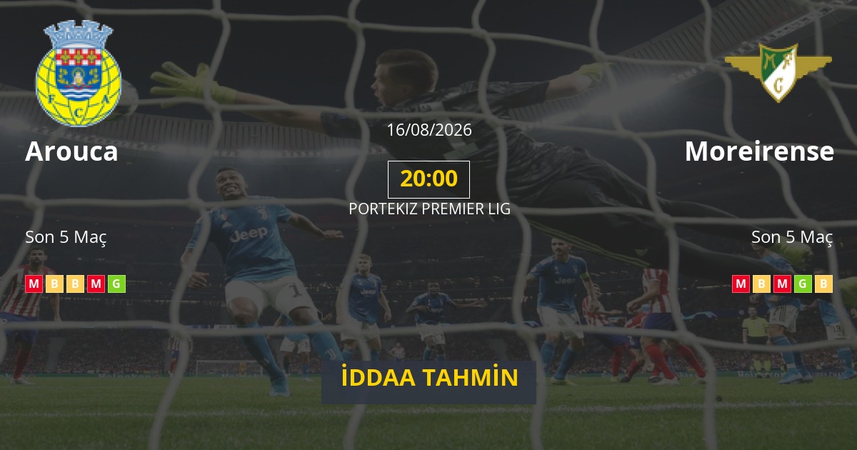 Arouca Moreirense İddaa Maç Tahmini 16 Ağustos 2026