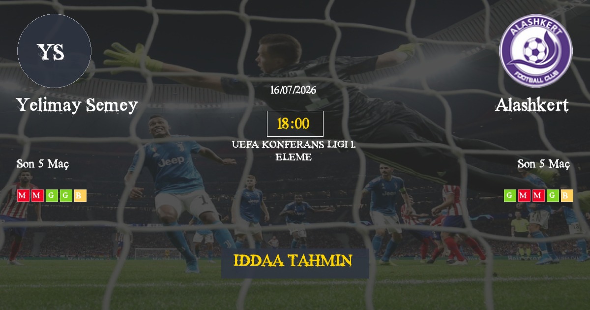 Yelimay Semey Alashkert İddaa Maç Tahmini 16 Temmuz 2026