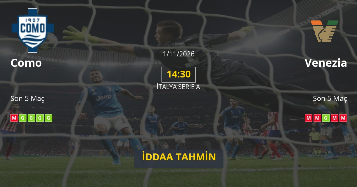 Como Venezia İddaa Maç Tahmini 01 Kasım 2026