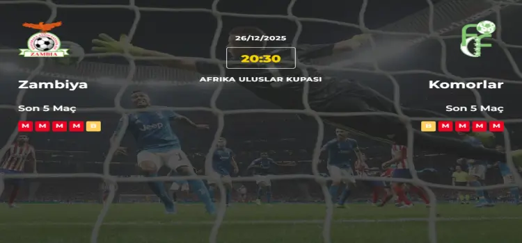 Zambiya Komorlar İddaa Maç Tahmini 26 Aralık 2025