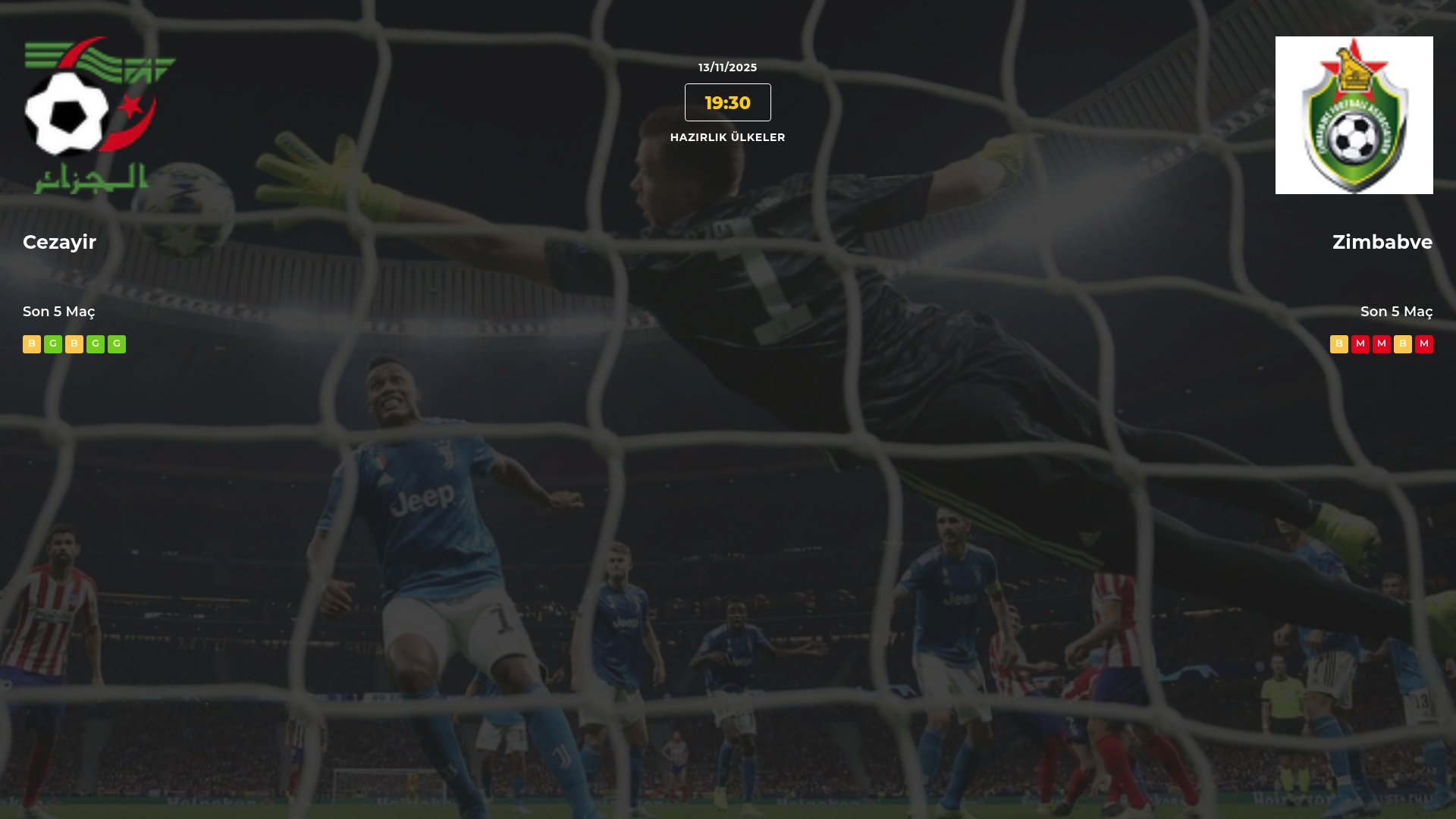 Cezayir Zimbabve İddaa Maç Tahmini 13 Kasım 2025