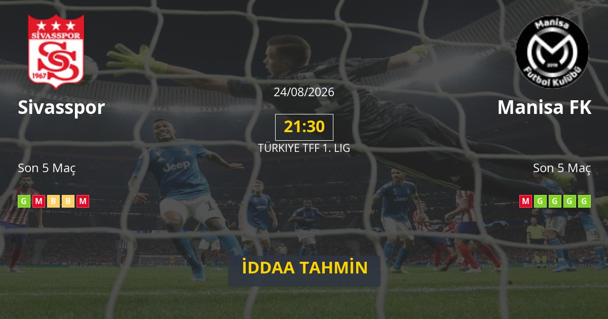 Sivasspor Manisa FK İddaa Maç Tahmini 24 Ağustos 2026