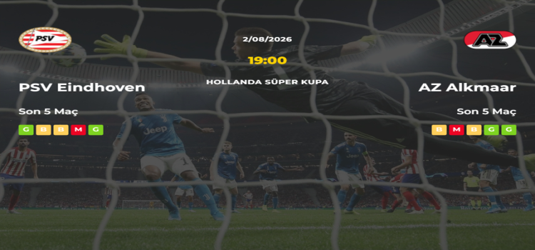 PSV Eindhoven AZ Alkmaar İddaa Maç Tahmini 02 Ağustos 2026