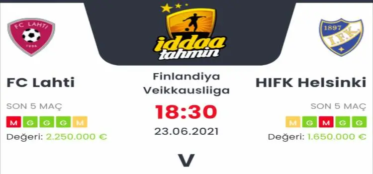 Lahti HIFK İddaa Maç Tahmini 23 Haziran 2021