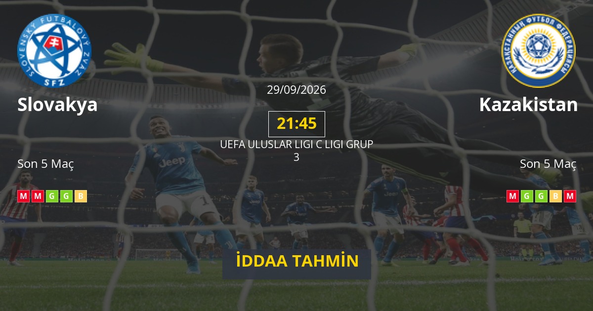 Slovakya Kazakistan İddaa Maç Tahmini 29 Eylül 2026